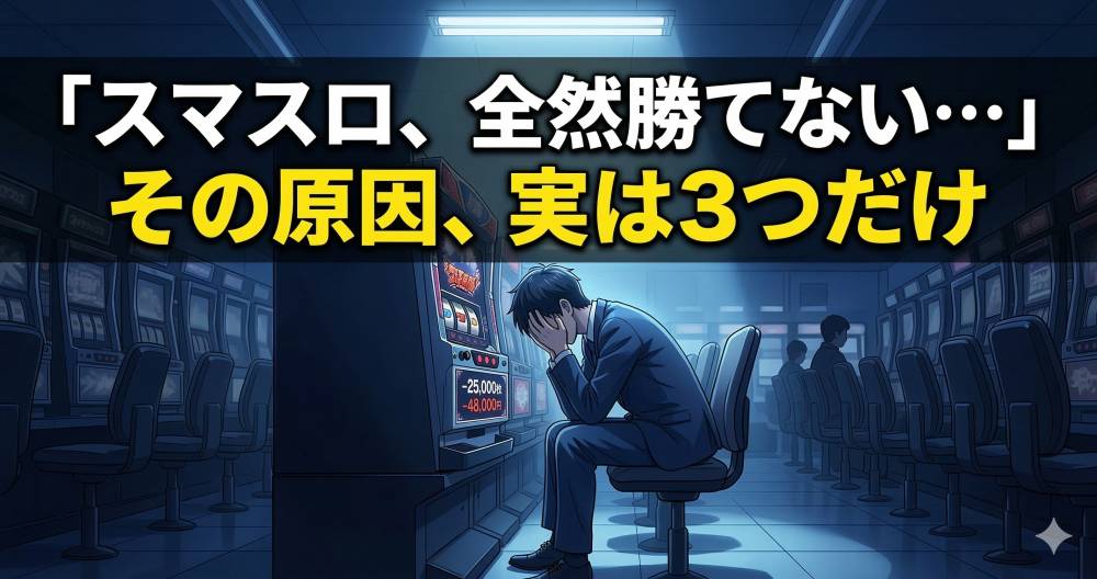スマスロ勝てない原因は3つ